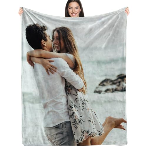 Custom Soft Flannel Blanket - Personalized Family Memories and Photos