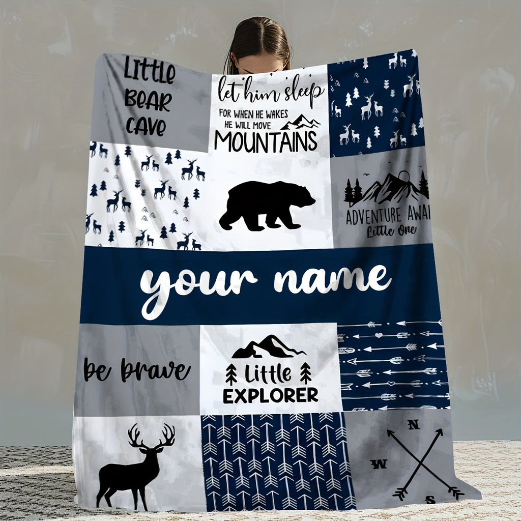 Custom Printed Family Blanket - Personalized Comfort Throw