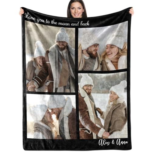 Personalized Memory Collection Blanket - Custom Family Pictures