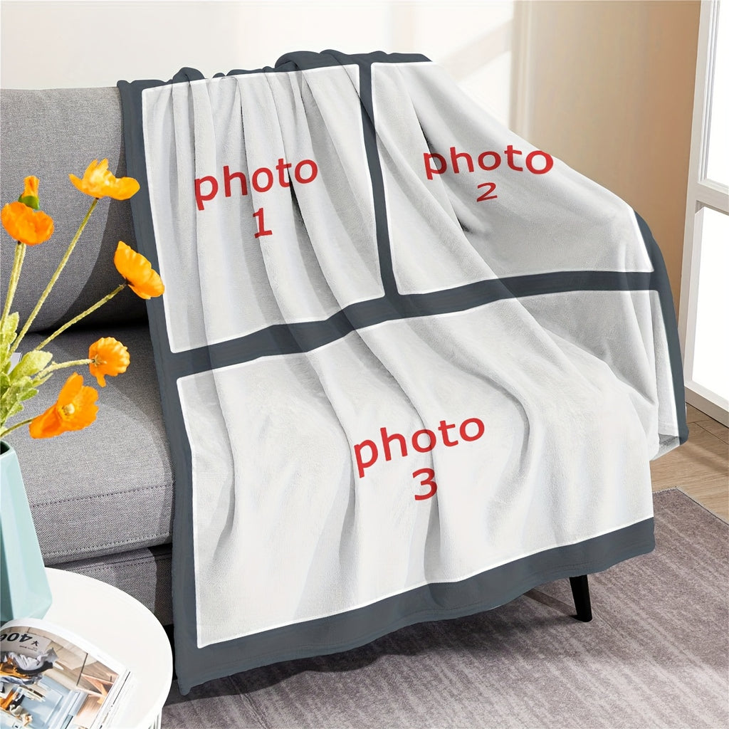 Custom Picture Throw for Family - Personalized Comfort Gift