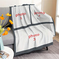 Custom Picture Throw for Family - Personalized Comfort Gift