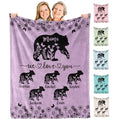Personalized Anniversary Keepsake Blanket - Custom Photo Gift for Couples