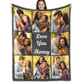 Custom Birthday Photo Blanket - Personalized Throw for Family Celebrations