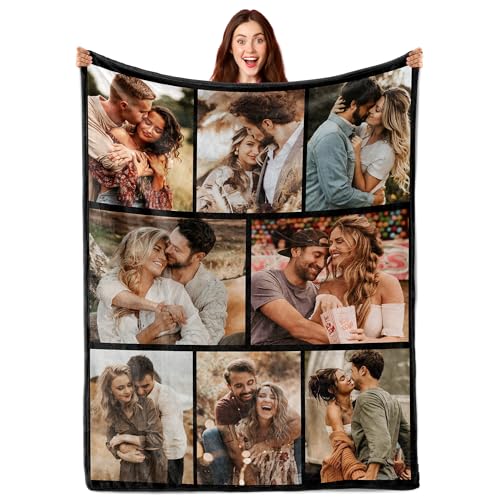 Custom Couple Blanket - Personalized Photo Throw for Weddings and Anniversaries