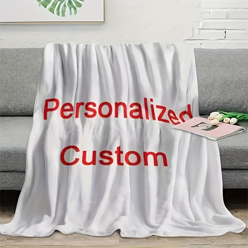 Personalized Anniversary Blanket - Custom Picture Throw