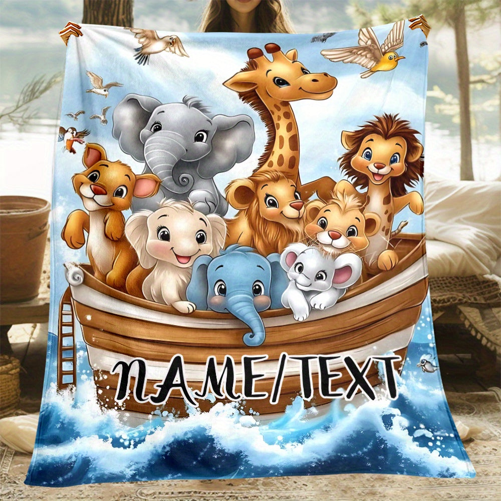 Personalized Grandpa Comfort Blanket - Custom Family Memories