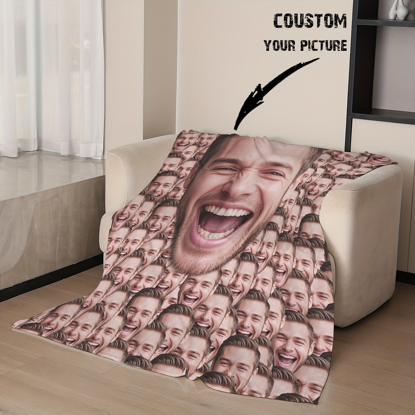 Custom Picture Throw - Warm Personalized Home Decor