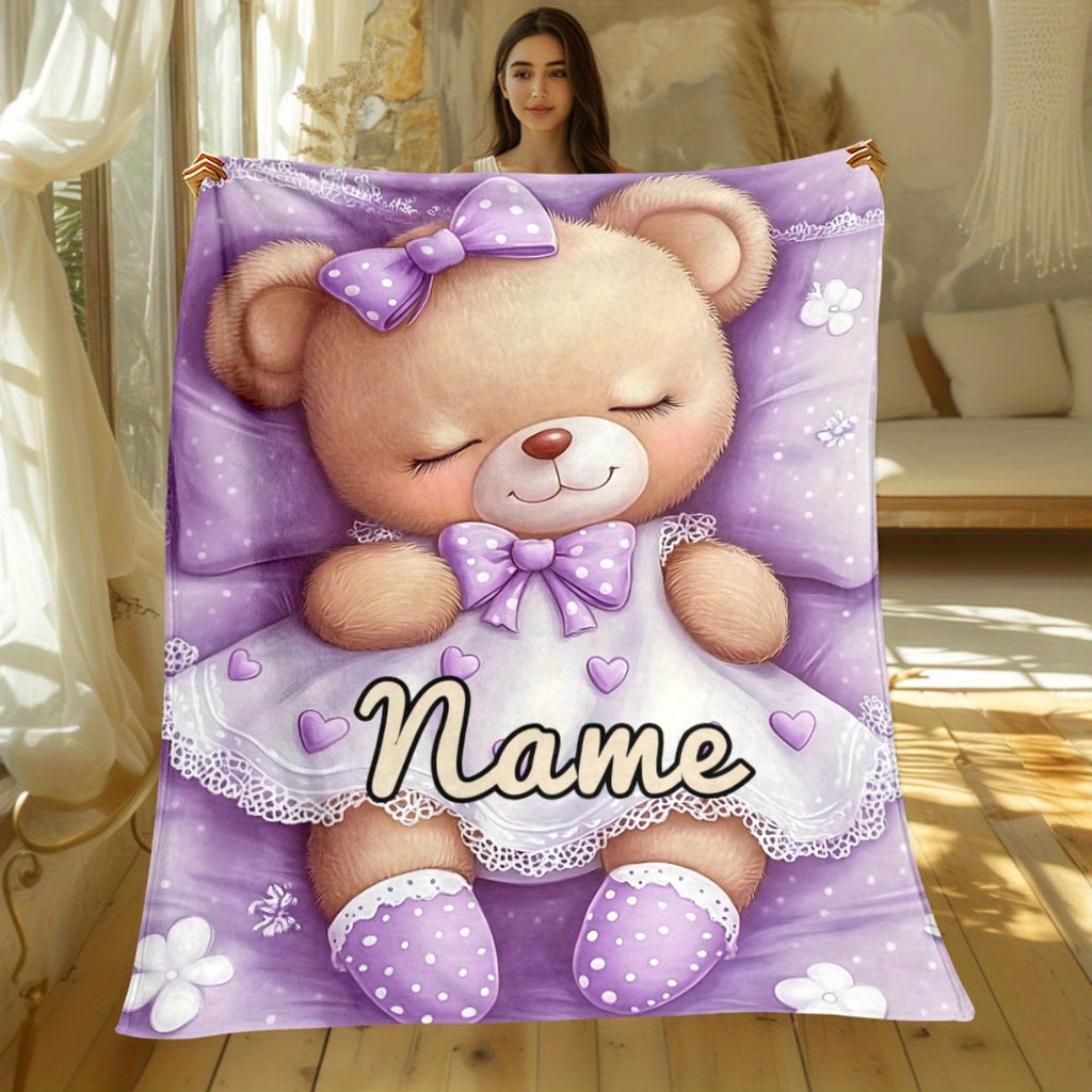 Personalized Cozy Blanket for Grandpa - Custom Keepsake Design