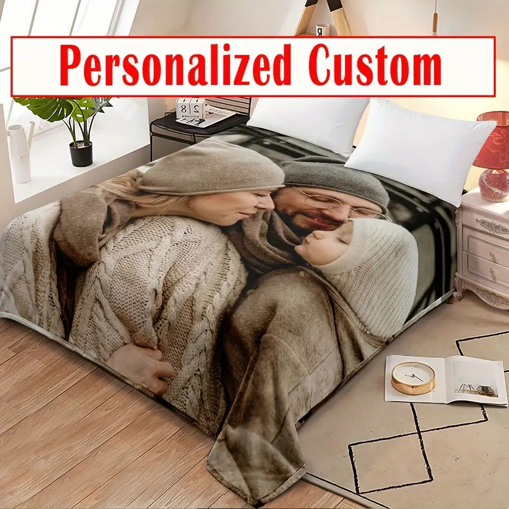 Personalized Baby Photo Blanket - Precious Memory Keepsake