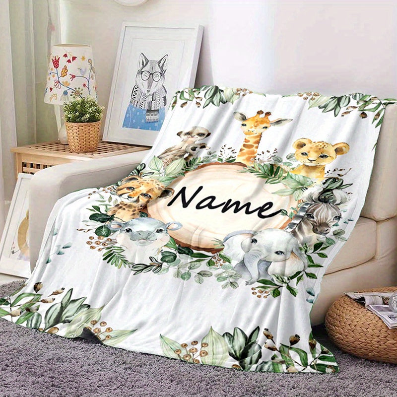 Custom Flannel Throw Blanket - Personalized Photo Design