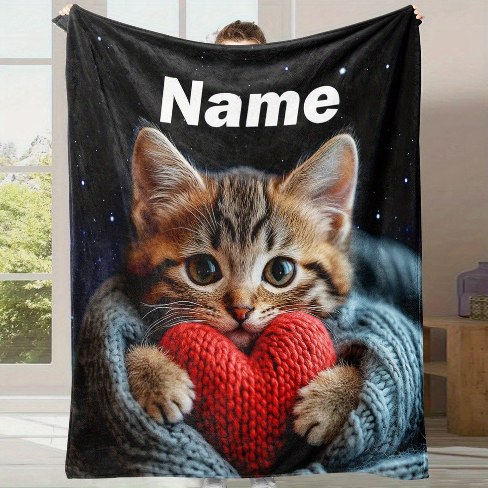 Personalized Cozy Throw for Grandma - Custom Family Photos