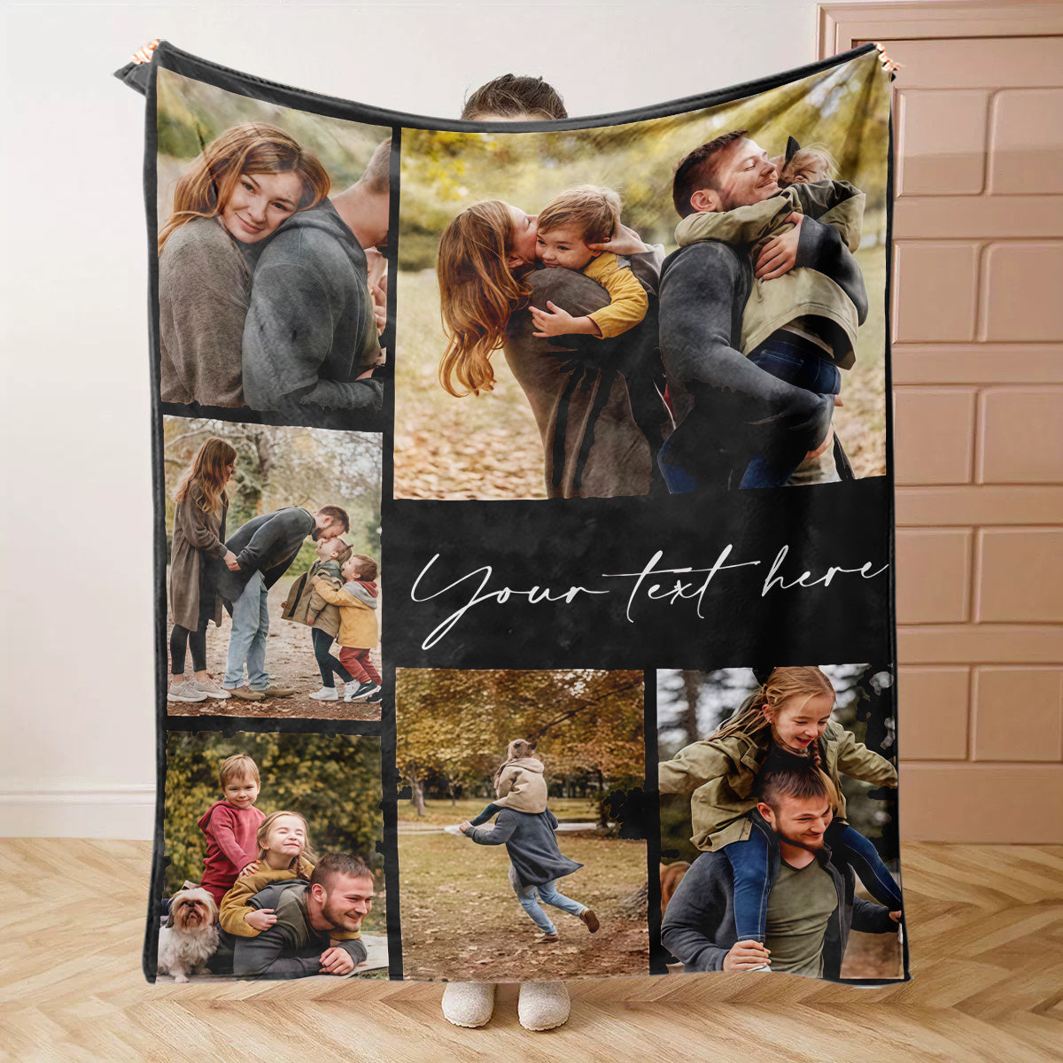 Personalized Keepsake Throw Blanket - Family Photo Design