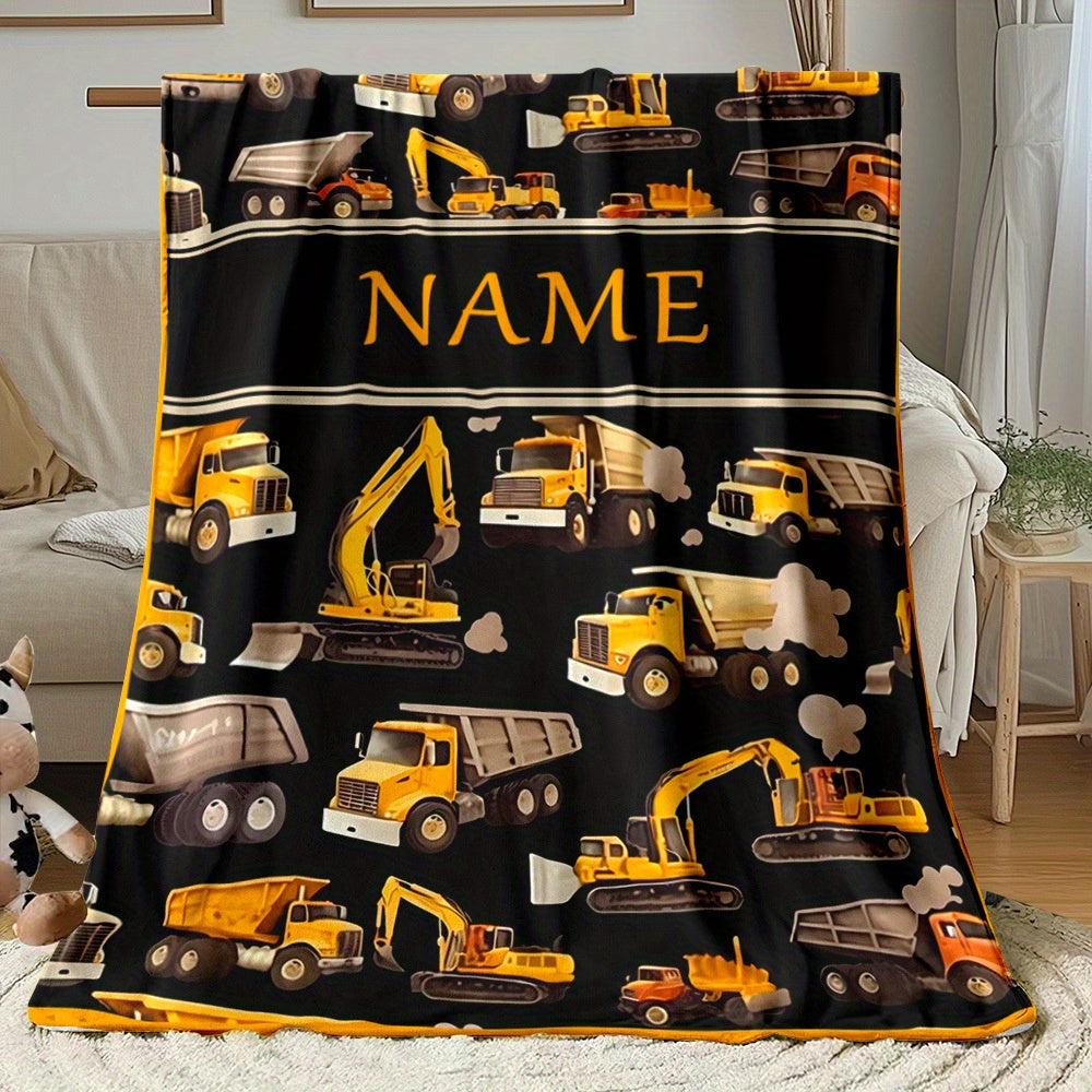 Custom Family Picture Throw for Grandpa - Personalized Gift