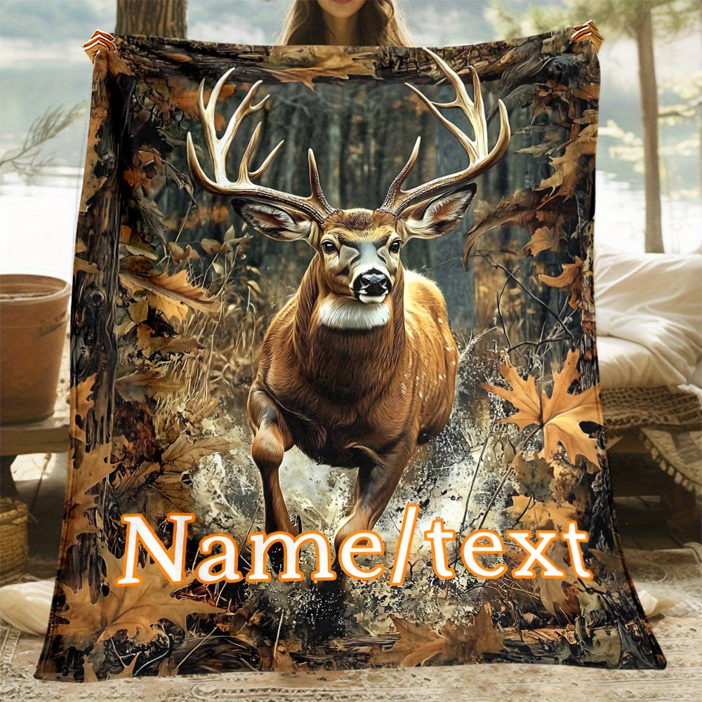 Custom Grandfather Memory Throw - Personalized Family Photos