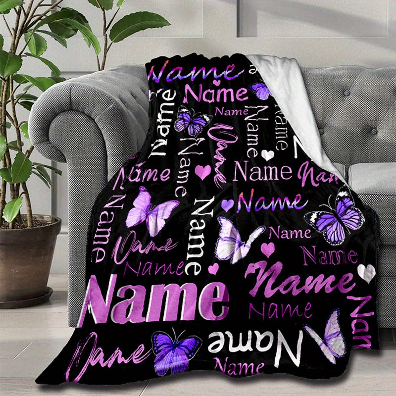 Personalized Dad Comfort Throw - Custom Family Photos