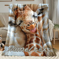 Personalized Family Love Blanket for Grandpa - Custom Comfort Gift