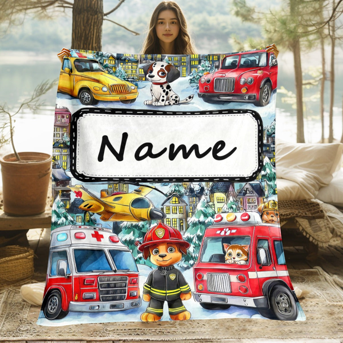 Personalized Picture Throw Blanket - Soft Printed Design
