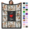 Custom Picture Blanket - Personalized Photo Throw with Text for Family Keepsakes and Special Occasions