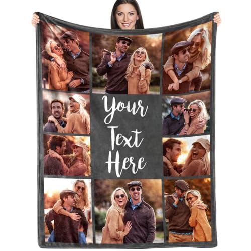 Custom Mother's Day Photo Blanket - Personalized Family Throw for Mom