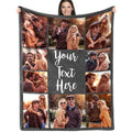 Custom Mother's Day Photo Blanket - Personalized Family Throw for Mom