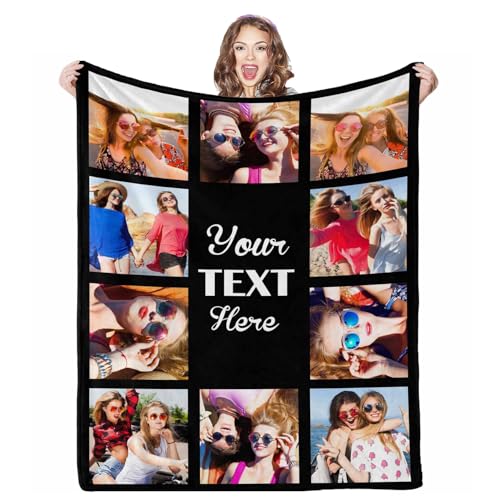 Custom Family Blanket for Mom - Personalized Throw with Memories