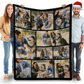 Personalized Family Photo Blanket Gift - Soft Flannel Throw