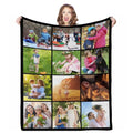 Personalized Grandpa Keepsake Blanket - Custom Photo Comfort Throw