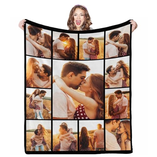 Personalized Dog Picture Blanket - Custom Pet Memory Throw