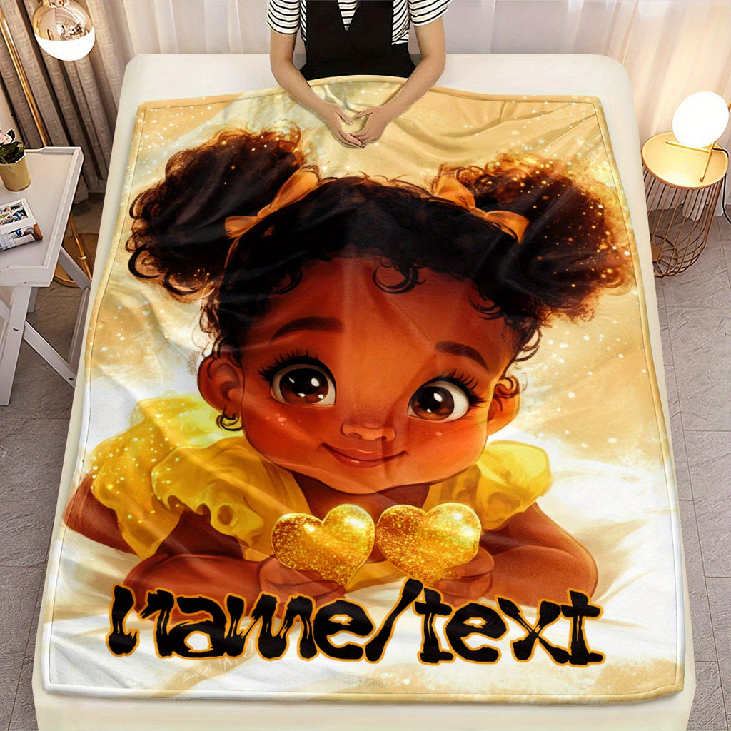 Custom Photo Throw for Bedroom - Personalized Family Design