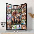 Personalized Photo Blanket - Soft Custom Throw with Your Photos and Message