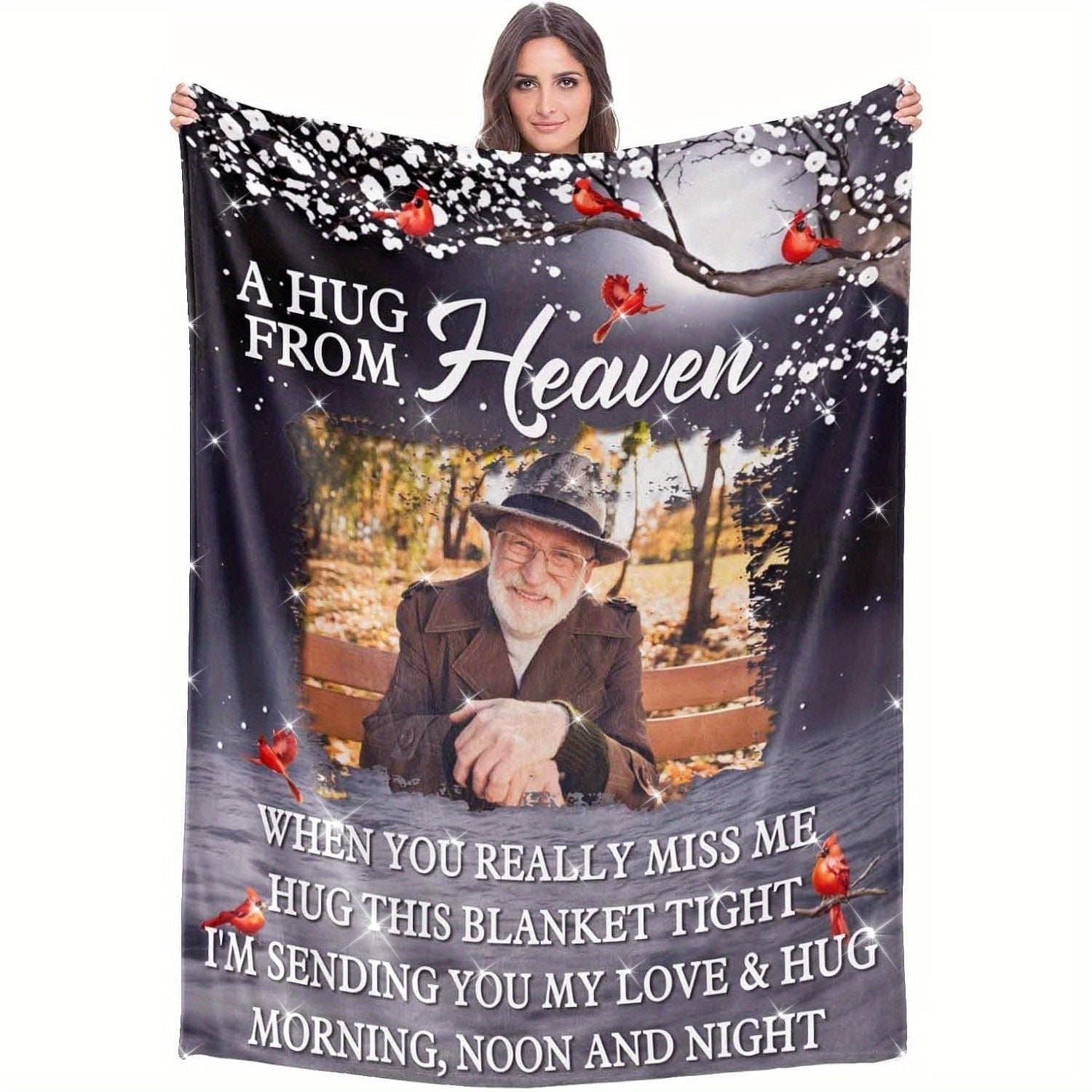 Custom Photo Throw Blanket - Warm Personalized Decor