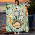 Custom Family Memory Throw - Baby Milestone Keepsake