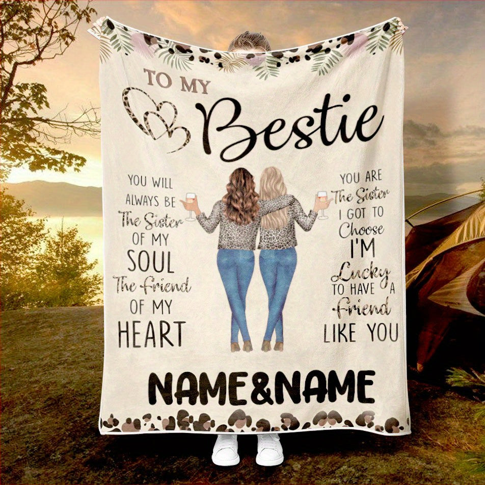 Custom Family Picture Blanket for Dad - Personalized Keepsake