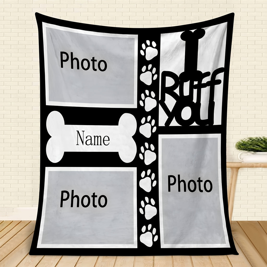 Personalized Memory Gift Blanket - Soft Flannel Design
