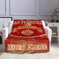 Custom Cozy Blanket for Grandpa - Personalized Family Photo Collection