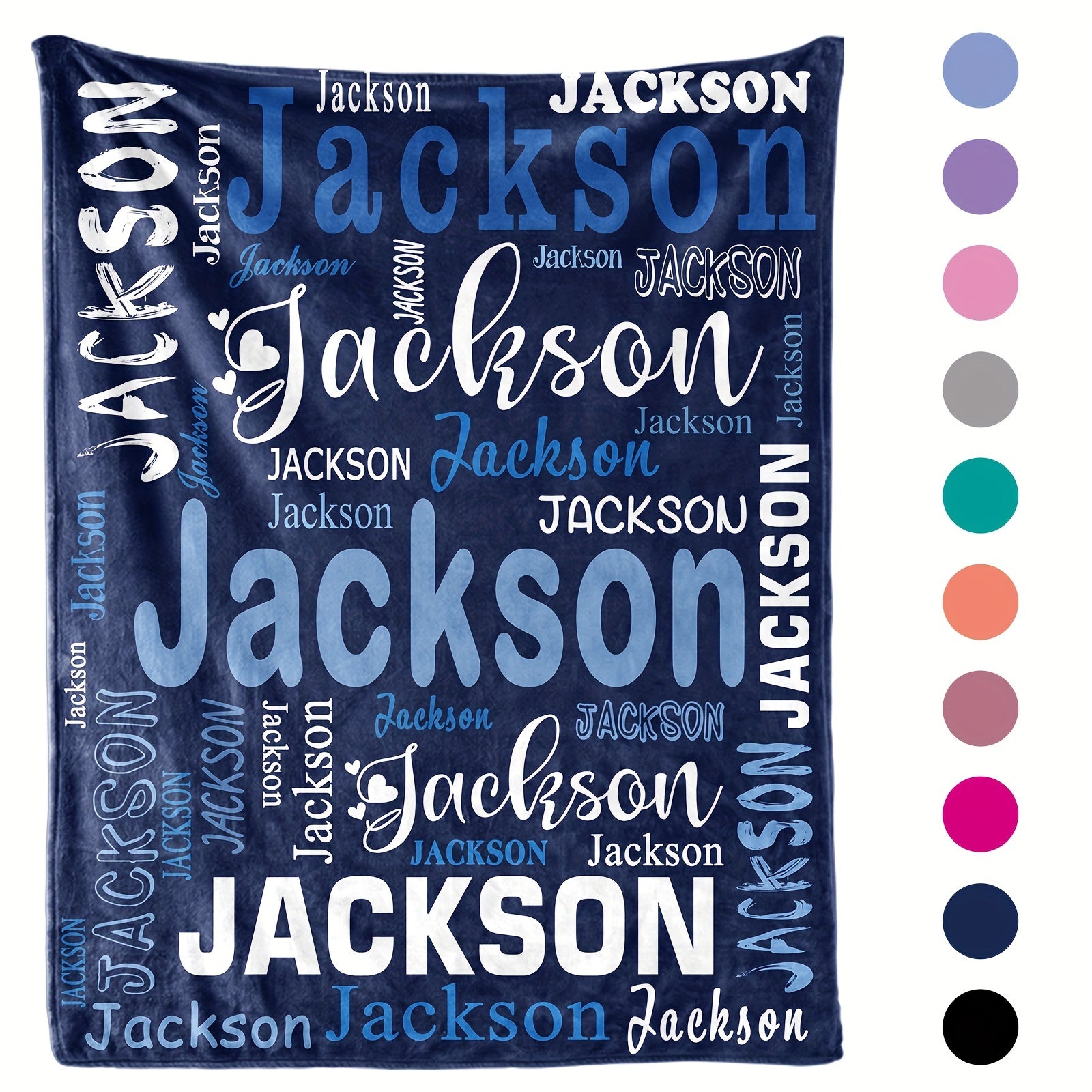 Custom Family Throw - Soft Personalized Blanket Gift