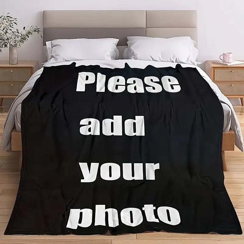 Custom Family Photo Blanket - Personalized Gift for Loved Ones