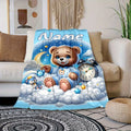 Personalized Soft Blanket - Custom Photos for Home and Travel