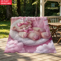 Custom Friendship Story Blanket - Personalized Photo Throw for Best Friends