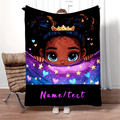 Custom Kids Blanket - Personalized Photo Throw for Bedrooms and Travel