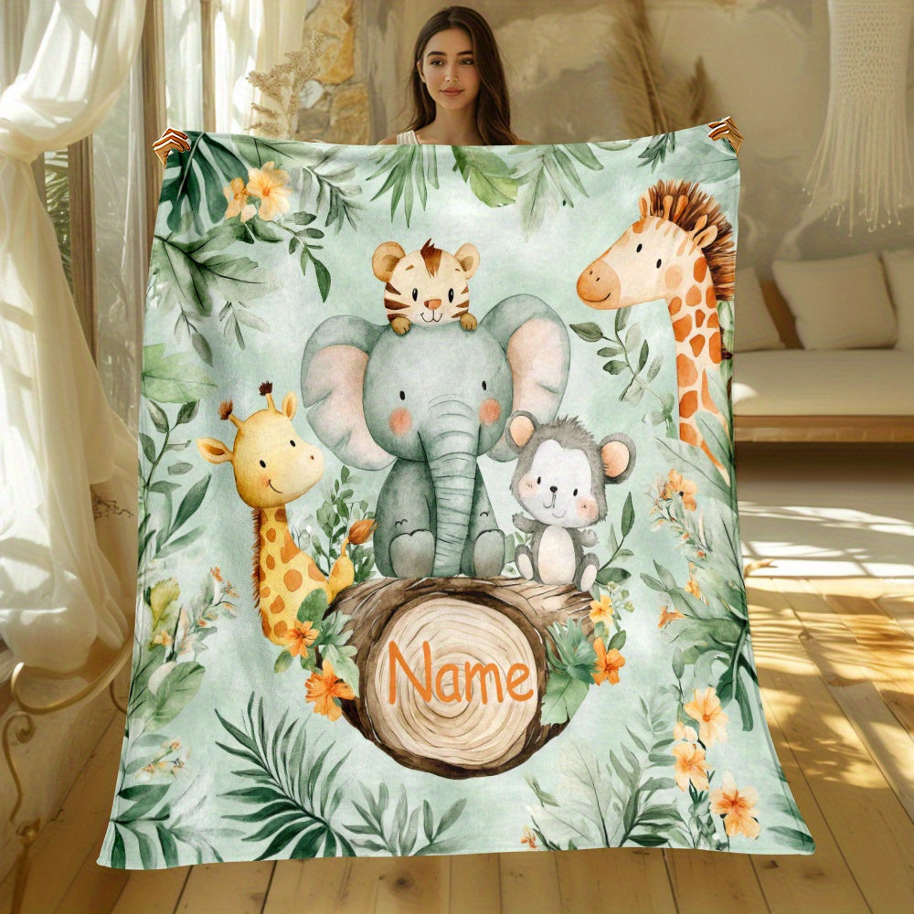 Personalized Children's Keepsake Throw - Custom Family Picture Blanket