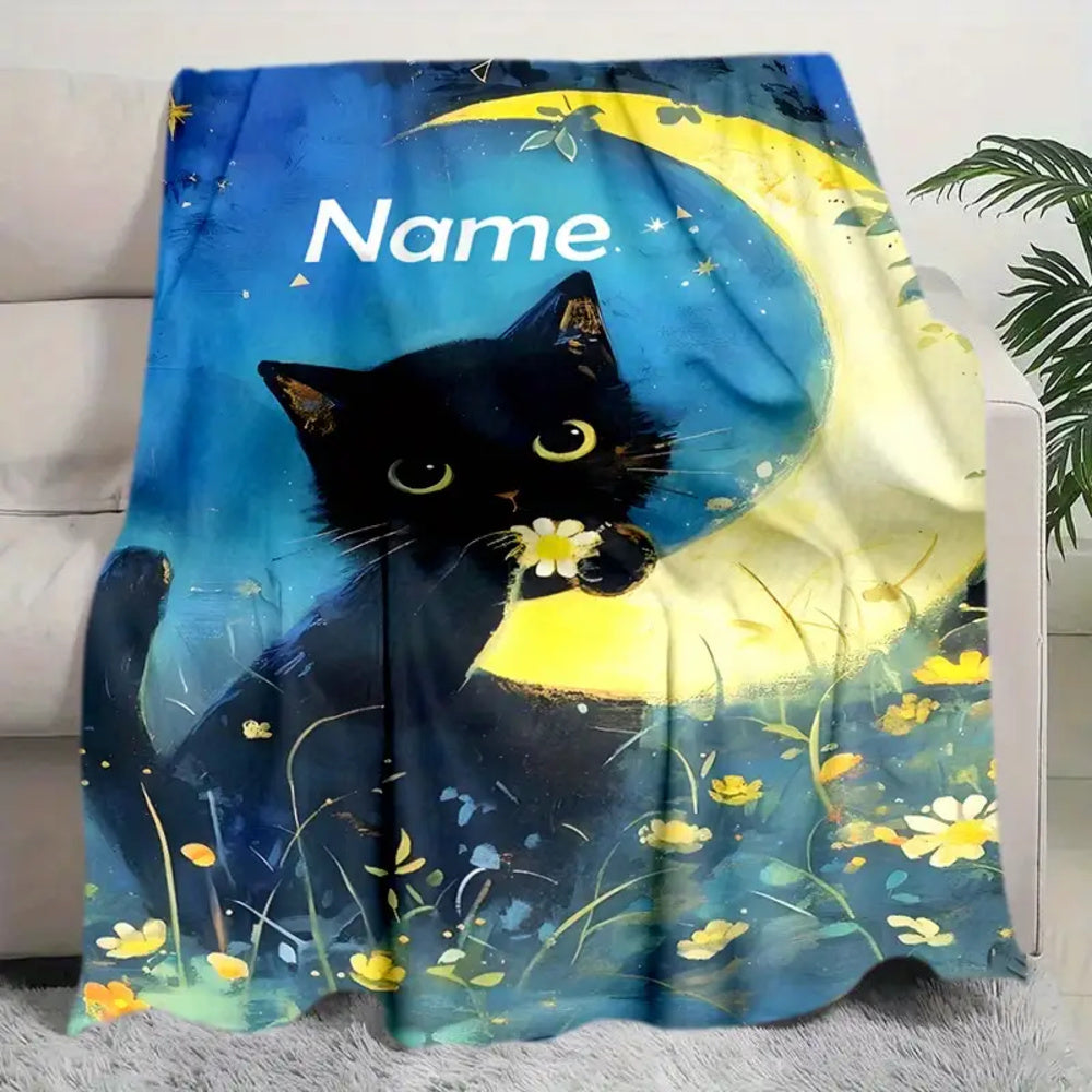 Custom Cozy Blanket for Grandpa - Personalized Family Story Design