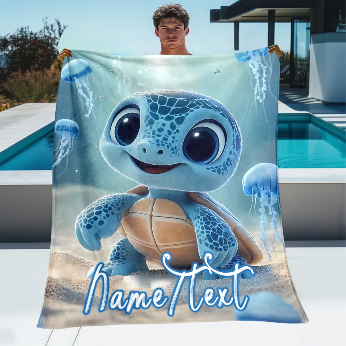 Custom Newborn Memory Blanket - Personalized Cozy Gift for Parents