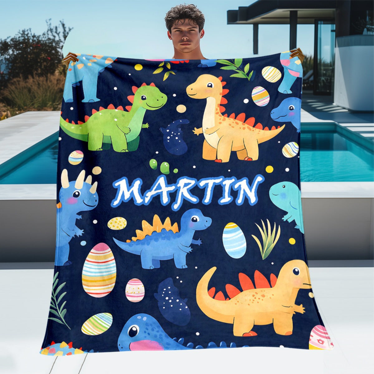 Custom Holiday Memory Blanket - Personalized Family Throw