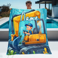 Personalized Flannel Blanket with Photos - Family Keepsake