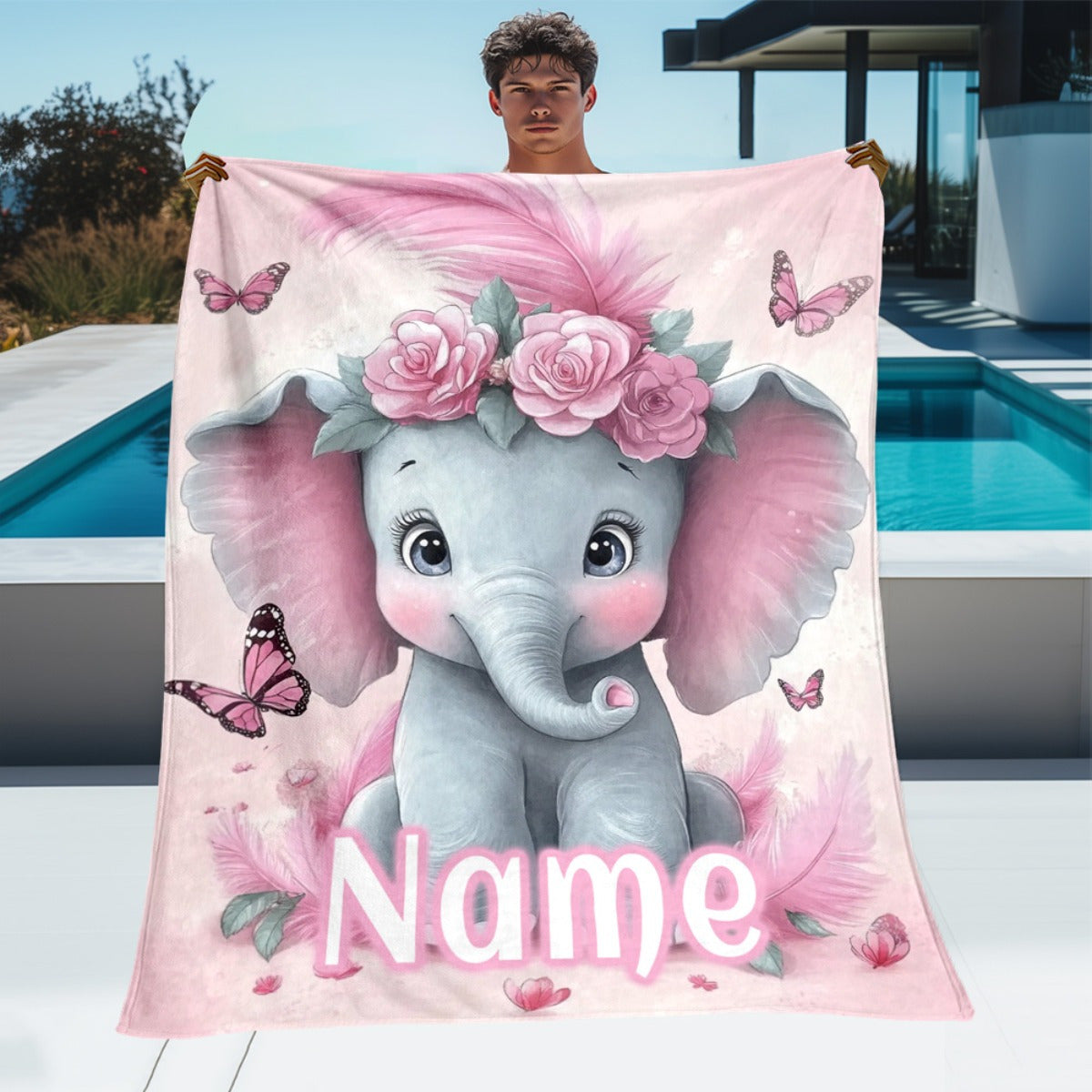 Custom Grandpa Blanket - Personalized Family Photo Throw for Daily Comfort