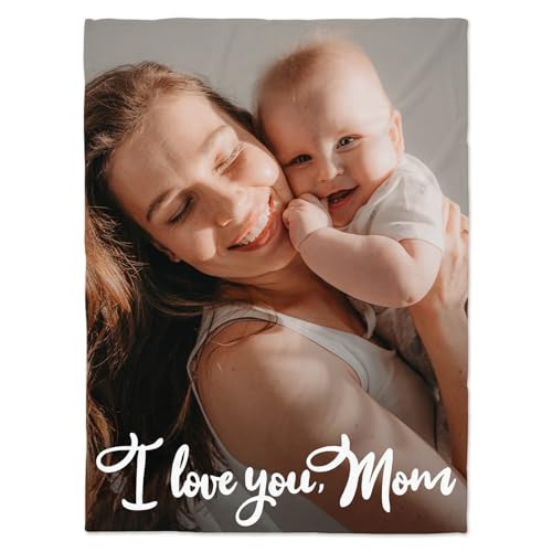 Custom Anniversary Blanket - Personalized Photo Throw for Couples