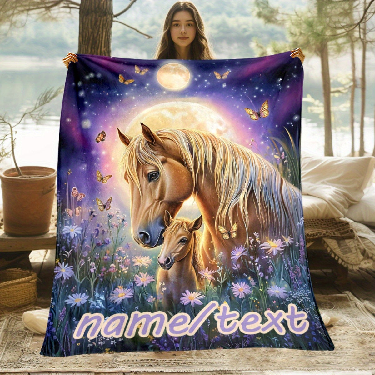 Personalized Heritage Throw Blanket - Custom Family Keepsake Design