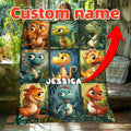 Custom Grandmother Memory Blanket - Personalized Cozy Family Pictures