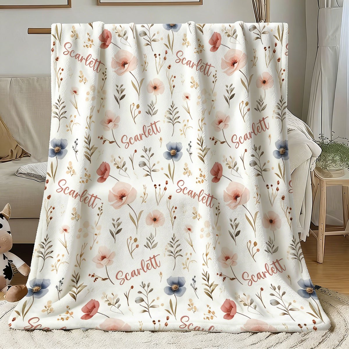 Custom Grandparent Keepsake Blanket - Family Photo Gift